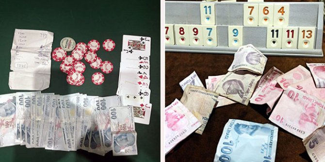 Kumar baskınlarında 237 kişiye 692 bin lira ceza