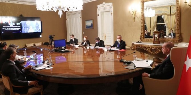 Erdoğan ile Leyen'in video konferans görüşmesi başladı