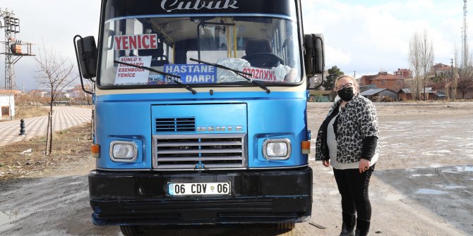 "Ankara'nın tek kadın dolmuş şoförü" yolları ve yolculuğu renklendirdi