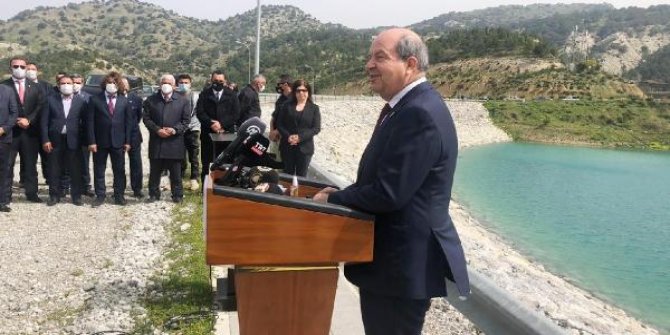 KKTC Cumhurbaşkanı Tatar: Adil bir anlaşma olursa suyu Rum tarafı ile paylaşabiliriz