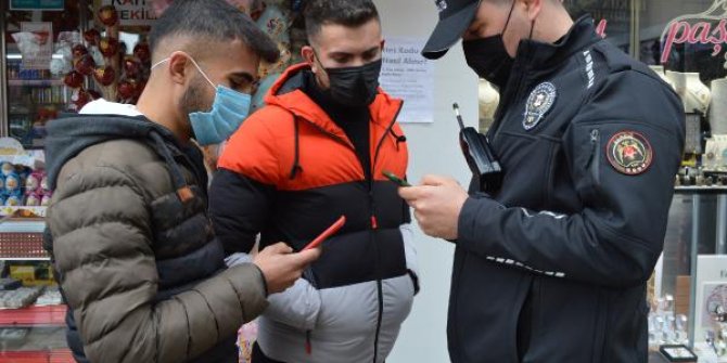 Elazığ'da 4 cadde ve 1 meydana girişte 'HES kodu' denetimi