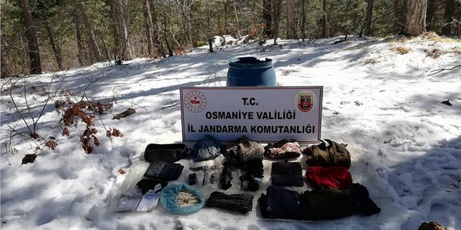 Osmaniye'de PKK'lı teröristlerce kullanılan sığınakta termal kamera ele geçirildi