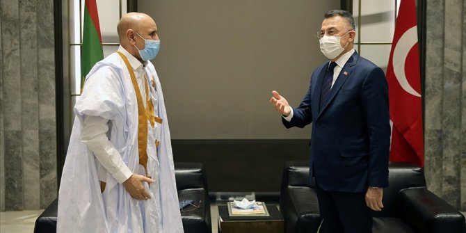 Cumhurbaşkanı Yardımcısı Oktay, Moritanya Cumhurbaşkanı el-Gazvani'yi Türkiye'ye davet etti