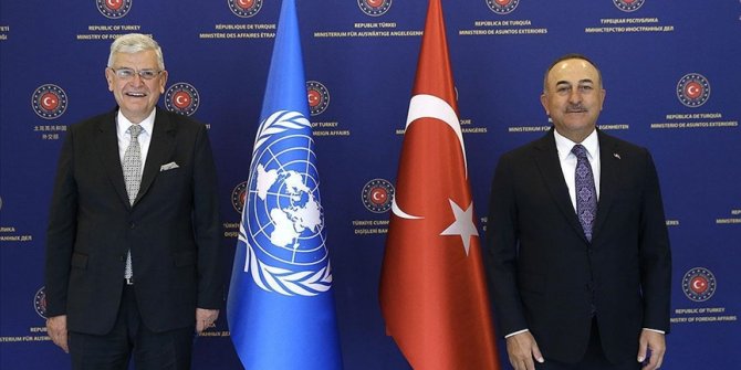 Dışişleri Bakanı Çavuşoğlu, BM 75. Genel Kurul Başkanı Bozkır'la görüştü