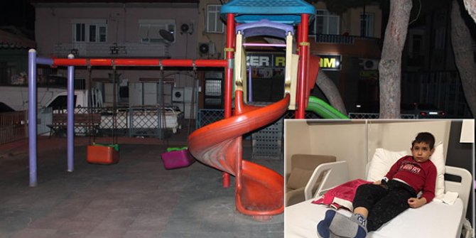 Manisa'da, 6 yaşındaki Eymen'in başına 'yorgun mermi' isabet etti