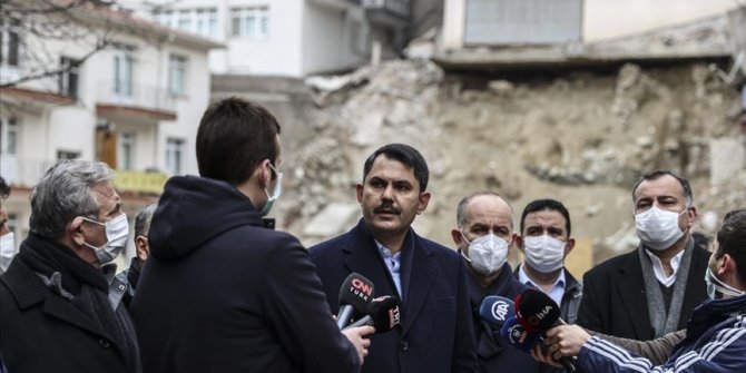 Çevre ve Şehircilik Bakanı Kurum: Açelya Apartmanı ve etrafındaki apartmanlar şu an için risk altında