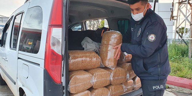 Adana'da 500 kilo kaçak tütün ele geçirildi
