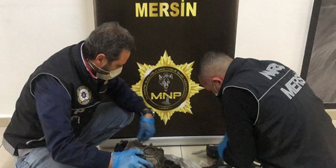 Kargoyla gönderilen şanzımandan 3,9 kilo metamfetamin çıktı