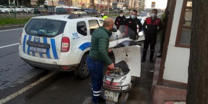 Kovid-19 hastası oğul, kaza yapan babasının yanına geldi