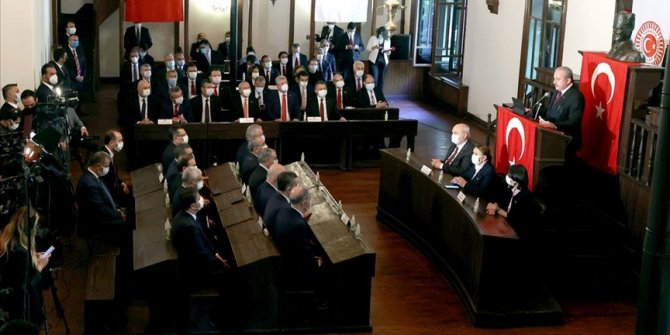 TBMM'nin açılışının 101. yıl dönümü dolayısıyla Birinci Meclis'te tören düzenlendi