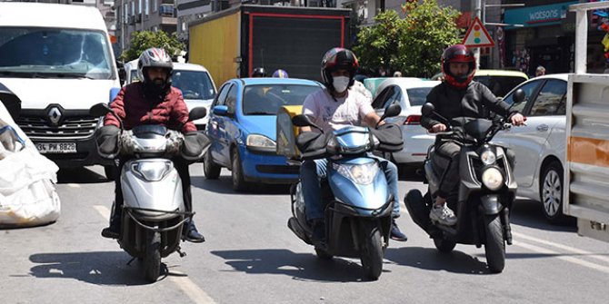 Pandeminin gözde mesleği; motosikletli kurye