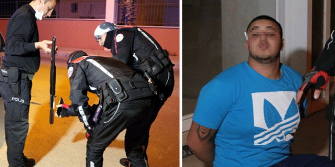 Uzaklaştırmaya rağmen eşinin kaldığı eve gidip, balkondan ateş açtı