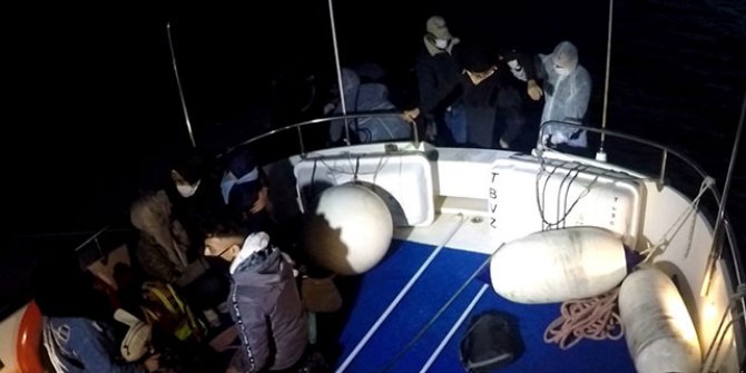 Bodrum'da 11 kaçak göçmen kurtarıldı