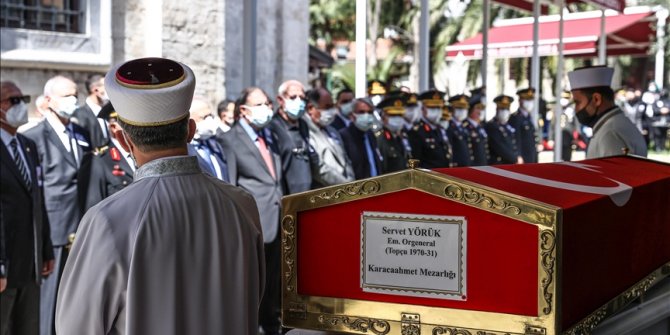 Emekli Orgeneral Servet Yörük son yolculuğuna uğurlandı
