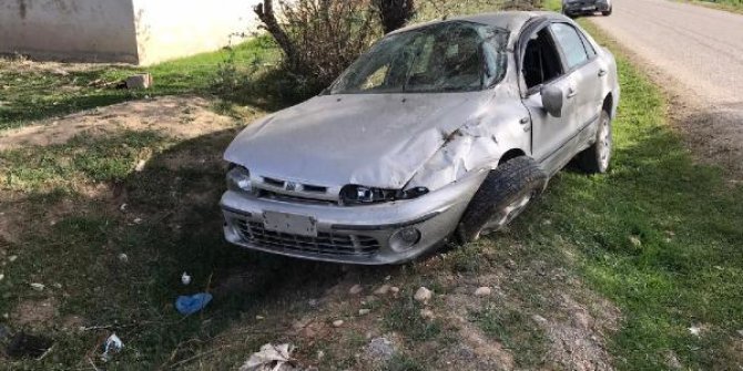 Konya'da takla atan otomobildeki 6 kişi yaralandı