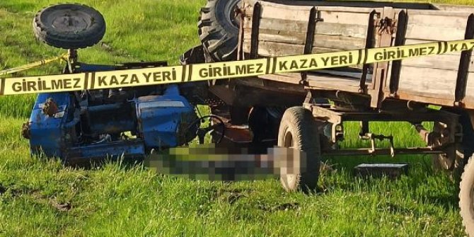 Traktörün altında kalan çiftçi öldü