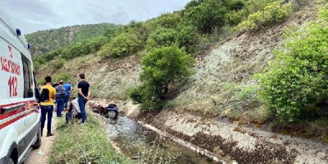 Tokat'ta sulama kanalına düşen traktörün sürücüsü öldü