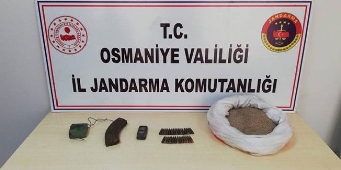 Amanoslar'da, PKK'lı teröristlere ait mühimmat ele geçirildi 