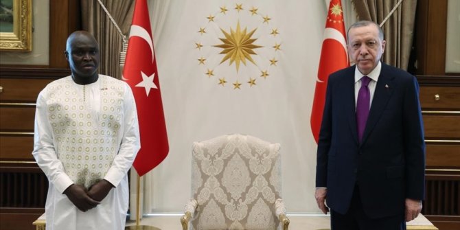 Gine Bissau Büyükelçisi Mane, Cumhurbaşkanı Erdoğan'a güven mektubu sundu
