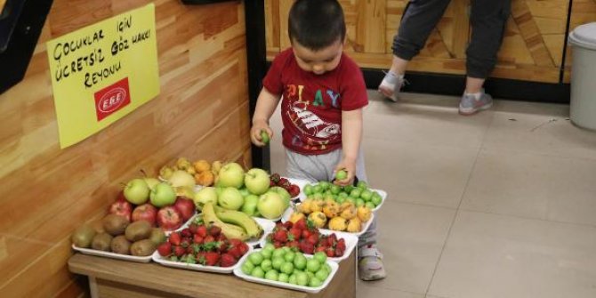 Çocuklar için 'göz hakkı' reyonu oluşturdular