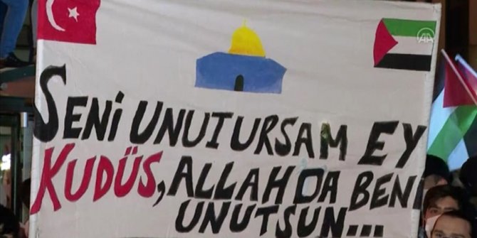 İsrail'in Mescid-i Aksa saldırıları bazı illerde protesto edildi