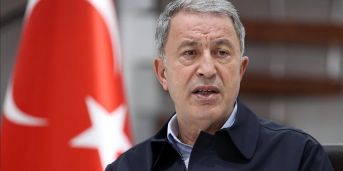 Milli Savunma Bakanı Akar: Türkiye'ye 'yayılmacı' diyenler, 1821-2020 arasındaki haritaya baksınlar, kim yayılmacı