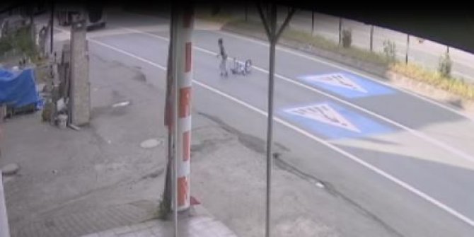 Küçük Yusuf, TIR'ın altında kalmaktan son anda kurtuldu