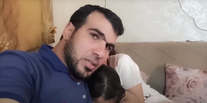 İsrail hava saldırılarından korkan kızlarını teskin etmeye çalışan Gazzeli baba bombardımanda hayatını kaybetti