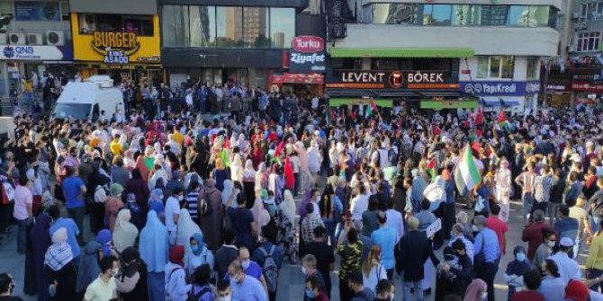Şirinevler Meydanı'nda İsrail protestosu