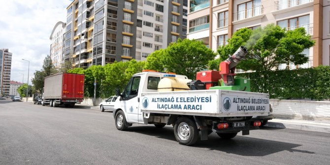 Altındağ’da her noktaya ilaçlama işlemi başladı