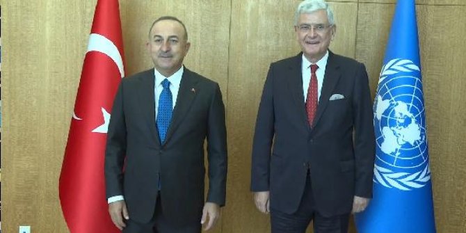 Bakan Çavuşoğlu BM 75. Genel Kurul Başkanı Bozkır ile görüştü