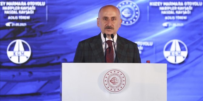 Ulaştırma ve Altyapı Bakanı Adil Karaismailoğlu: Kuzey Marmara Otoyolu'nun toplam uzunluğu 443 kilometreye ulaşacak