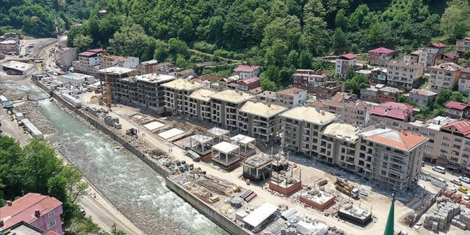 Sel felaketinin yaşandığı Dereli'de yeni yapıların inşasında sona yaklaşıldı