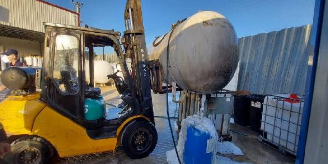 LPG tankında patlama meydana geldi, 5 işçi sızan gazdan etkilendi