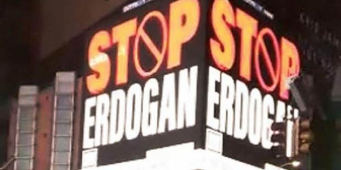 ABD'deki skandal Erdoğan ilanları için harekete geçildi