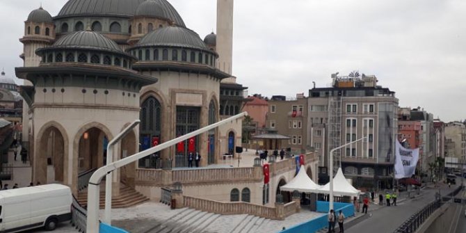 Taksim Camii açılışı öncesi son hazırlıklar