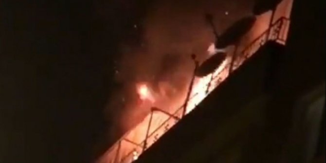 Bursa'da 5 katlı apartmanda yangın
