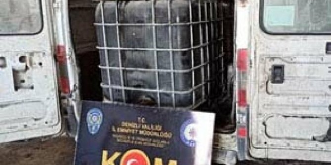 Denizli'de 6 bin 750 litre kaçak akaryakıt ele geçirildi