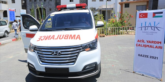 Hak İnsani Yardım Derneğinden Gazze'ye ambulans desteği