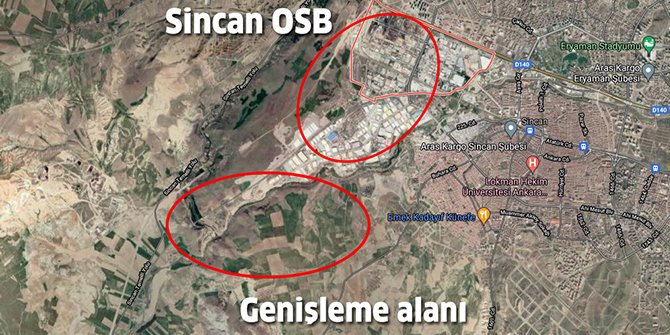 Sincan OSB, genişleme alanındaki arazi sahipleriyle mahkemelik oldu