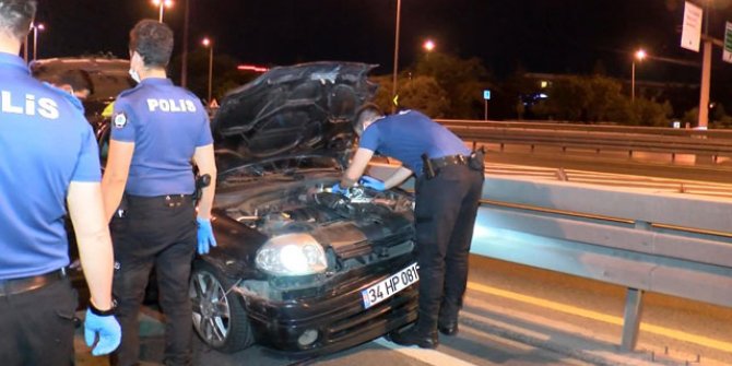 Bakırköy'de başlayan kovalamaca D-100 Karayolu'nda kazayla son buldu: 1 yaralı