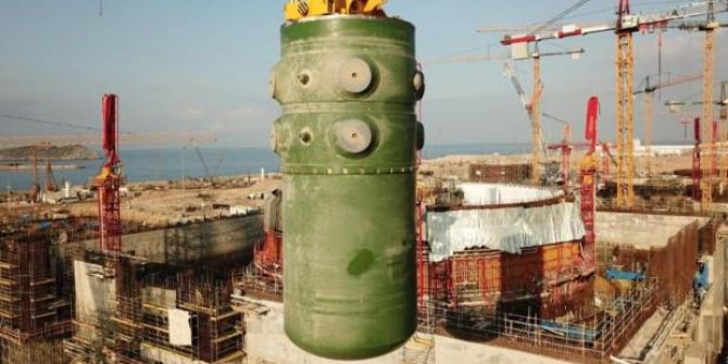 Akkuyu NGS'de birinci ünitenin reaktör kabının montajı tamamlandı