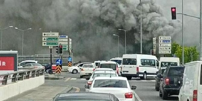 Ankara'da iş merkezinde yangın