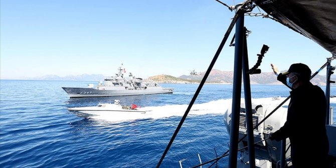 Denizkurdu 2021 Tatbikatı'nın seçkin gözlemci günü faaliyetleri yapılıyor