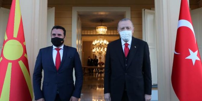 Cumhurbaşkanı Erdoğan Makedonya Başbakanı Zaev'i kabul etti