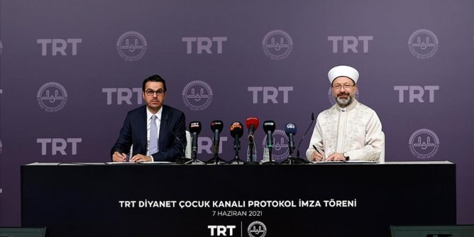 'TRT Diyanet Çocuk Kanalı' kurulması için protokol imzalandı