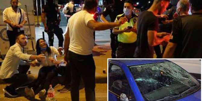 Alkollü sürücü, 5 otomobil ile 5 yayaya çarptı
