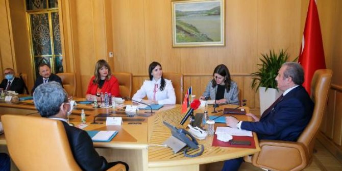 TBMM Başkanı Şentop, AKPM Ukrayna Delegasyonu Başkanı ile görüştü