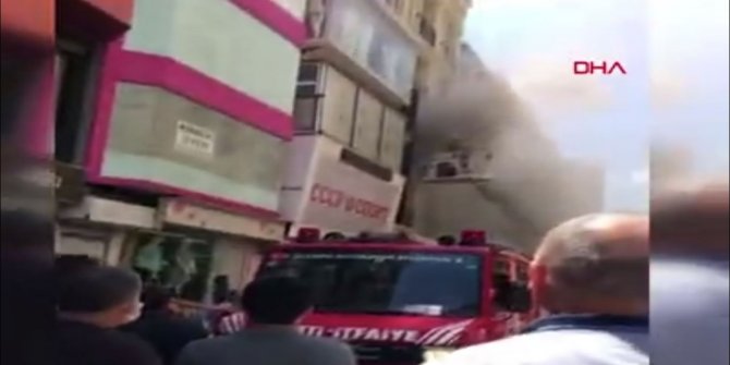 Fatih'te otelde yangın