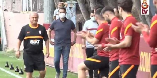 Fatih Terim alkışlarla antrenmana çıktı